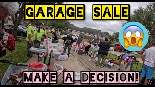 GARAGE SALE - MAKE A DECISION