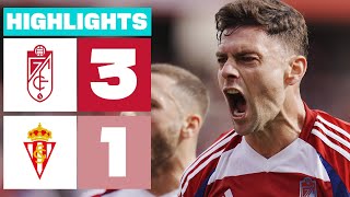 GRANADA CF 3 - 1 REAL SPORTING I HIGHLIGHTS LALIGA HYPERMOTION