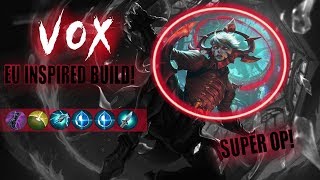 Insane Crystal Power Vox Build! - EU Inspired Build! - Vainglory 5v5