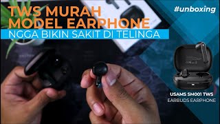 TWS MURAH USAMS SM001 TWS EARPHONE - UNBOXING