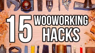 15+ DIY Woodworking Tricks and Hacks!!