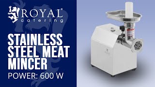 Meat Mincer Royal Catering RCFW 70-600ECO | Product Presentation