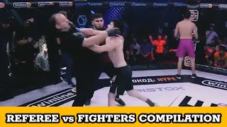 REFEREES vs FIGHTERS Best Compilation / Refs can fight too 💪 2024 hd