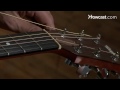 how to restring a steel string guitar guitar lessons