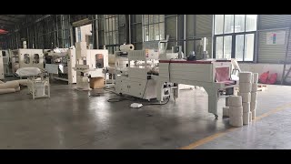 Oman automatic shrink maxi roll tissue paper making machine production line