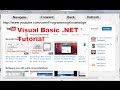 Visual Basic .NET Tutorial 41 - How to use the WebBrowser control in Visual Basic .Net