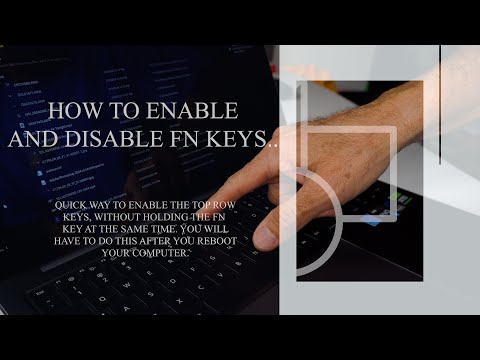 How to Enable and Disable  FN  Keys: Tested On Samsung Galaxy Book3