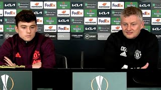 Ole Gunnar Solskjaer & Dan James - Man Utd v Real Sociedad - Pre-Match Presser - Europa League