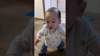 初めてシリーズ「最初の一歩」 #赤ちゃん #1歳1ヶ月#初めて歩いた #baby #赤ちゃんのいる生活