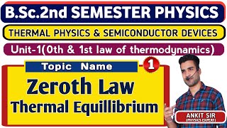 |L1| Zeroth Law | Thermal Physics \u0026 Semiconductor devices | bsc 2nd semester physics