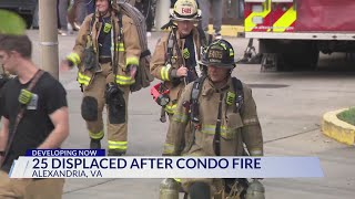 25 displaced after condo fire