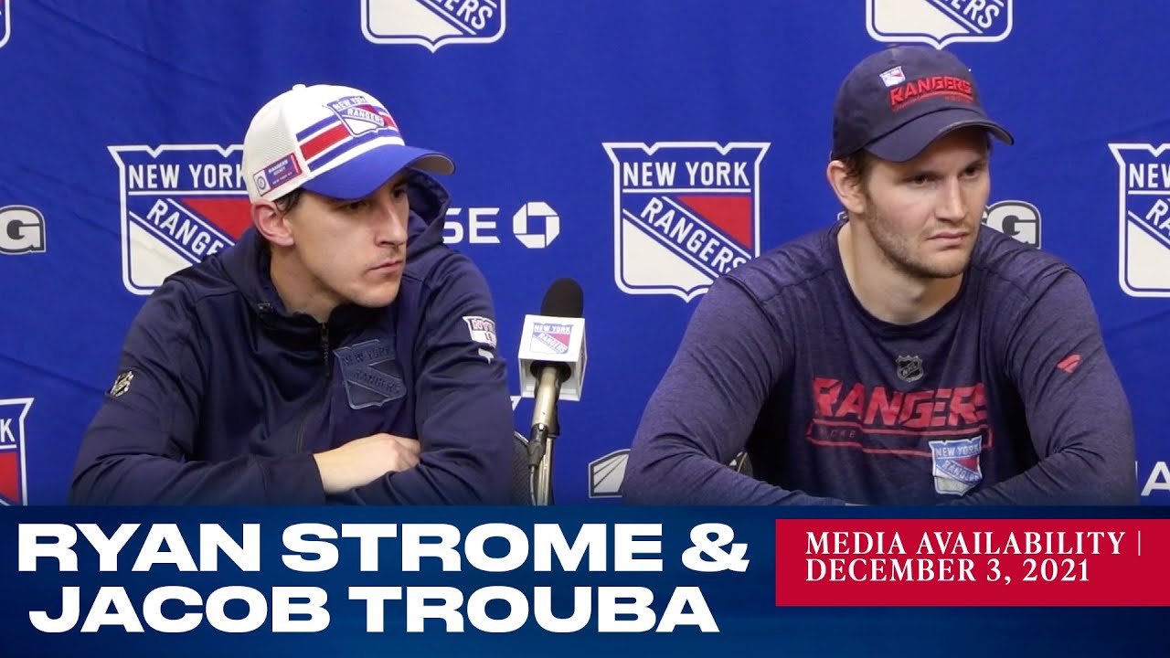 New York Rangers: Ryan Strome & Jacob Trouba Postgame Media ...