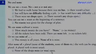 GI 86 -  No, none, any / Nobody, nothing etc. Aprender inglês sozinho, aula de inglês