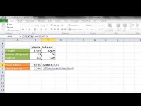 Calculate the Interest Rate on a Car Loan Calculate the Interest Rate on a Car Loan