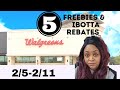 Walgreens Couponing Deals 2/5-2/11:5 Freebies  & Ibotta Rebates #walgreens #ibottadeals