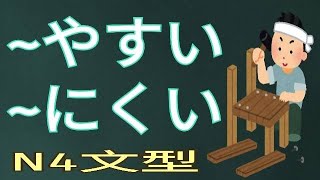 【難易表現】やすい / にくい / 文法解析 / 基本句型 / JLPT / N4 / Japanese Grammar / 日語學習