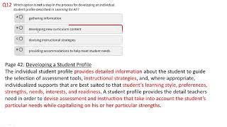 Math Proficiency Practice Test Pedagogy