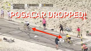 Jonas Vingegaard DROPS Tadej Pogacar On Mont Ventoux