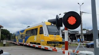 Przejazd kolejowy Kartuzy ul.Gdańska (railroad crossing) + Po wymianie lamp