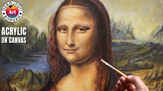 Capturing the Essence of MONALISA PAINTING IN ACRYLIC | Step by Step Technique by Debojyoti Boruah