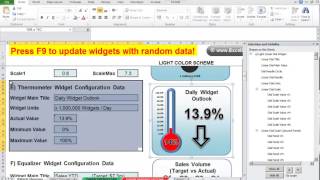 Excel Thermometer Widget Tutorial