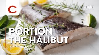 Portion the Halibut | Chef Matthew Smith | Tips #shorts