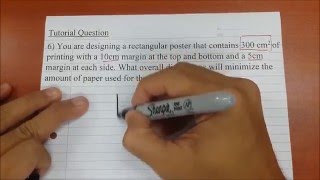 Optimization Problem Using Derivatives (Q6)