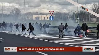 In autostrada il far west degli ultrà - Ore 14 del 09/01/2023