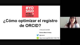 Cómo optimizar el registro de ORCID