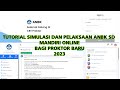 Full ! Tutorial Simulasi/ Pelaksanaan ANBK Mandiri Online Jenjang SD bagi Proktor  Baru 2023