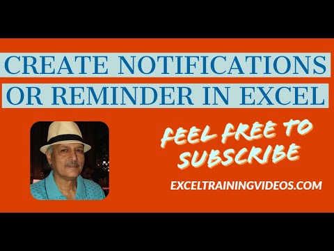 How to create notifications or reminders in Excel How to create notifications or reminders in Excel
