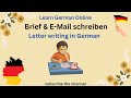 Goethe Zertifikat Deutsch A2 - B1 Brief / E-Mail schreiben | Letter writing in German | Video - 18