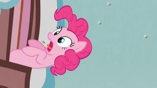 Pinkie Pie - Pinkie Pie burps - Pinkie Pie burping up a bee