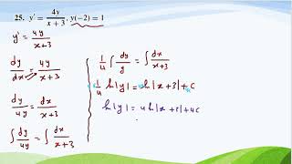 Initial Value Problem-explicitly Solution 25