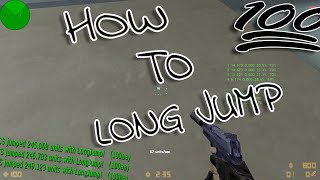 Cs 1.6 | How to Long Jump | 240-249 lj | Tutorial | Beginner