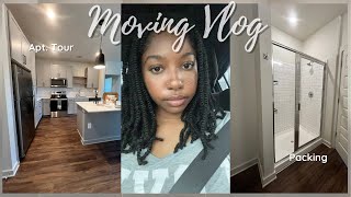 MOVING INTO MY FIRST APARTMENT | Empty Apartment Tour, Packing, Settling in