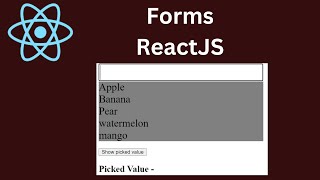 ReactJS Forms (React Tutorial #18)