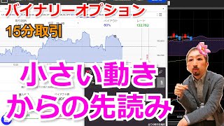 バイナリーオプション「小さい動きからの先読み」15分取引