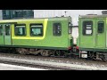 dart class 8100 8300 leaves pearse station in the sun