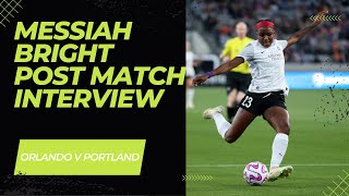 Messiah Bright Post Match Interview | NWSL Week 11