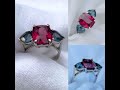 Luxury Jewelry Ring 💍 White Gold #gemstone #jewelry #sapphire #mining #craft #viralvideo #trend