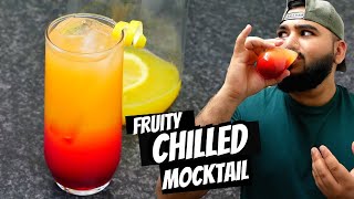 SUNRISE MOCKTAIL RECIPE | 5 MIN | Halal Chef