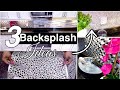 3 DIY KITCHEN BACKSPLASH IDEAS With Table Mats AND More! DIY Renter Friendly Ideas