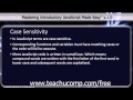 JavaScript Training Tutorial Case Sensitivity