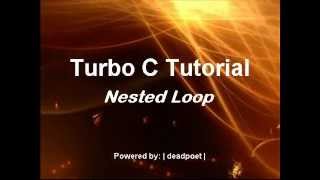 Turbo C: nested loop