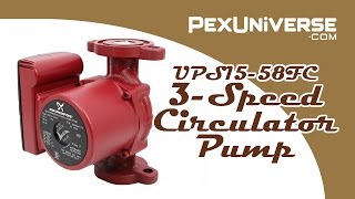 UPS15-58FC 3-Speed Circulator Pump w/ IFC, 1/25 HP, 115V