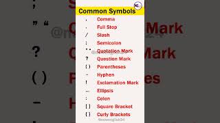 Common Symbols in English #shorts #vocabulary