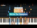 How To Play "We Are The Champions" by Queen | HDpiano (Part 1) Piano Tutorial