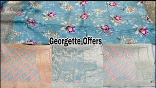 Banaras Georgette Chiffon Digital Print And position Rangkaat Georgette