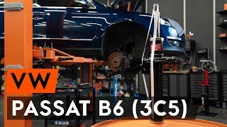 Cum se înlocuiește telescopul amortizorului față VW PASSAT B6 (3C5) [TUTORIAL AUTODOC]